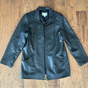 Worthington Black Leather Jacket for Women